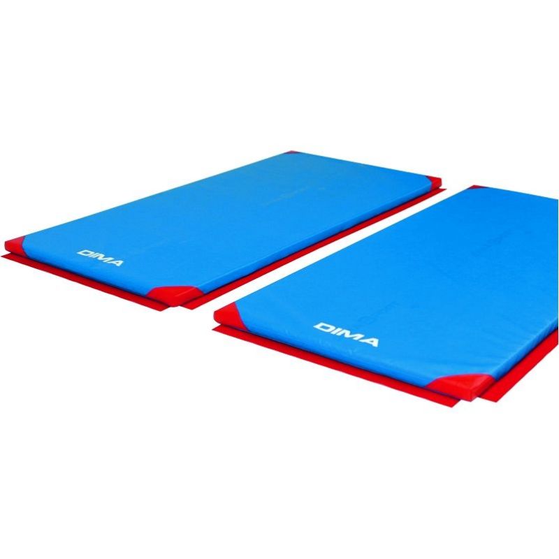 Fully assembling gymnastics mats with reinforced corners