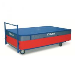 CHARIOT DE TRANSPORT POUR MATELAS ET SAUTOIR 250x122CM - DIMASPORT