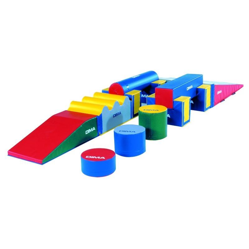 PARCOURS DE MOTRICITÉ - ENFANT 3-8 ANS -12 MODULES EN MOUSSE |DIMAKID