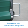 Garages pour chariots de haies sur roues pivotantes