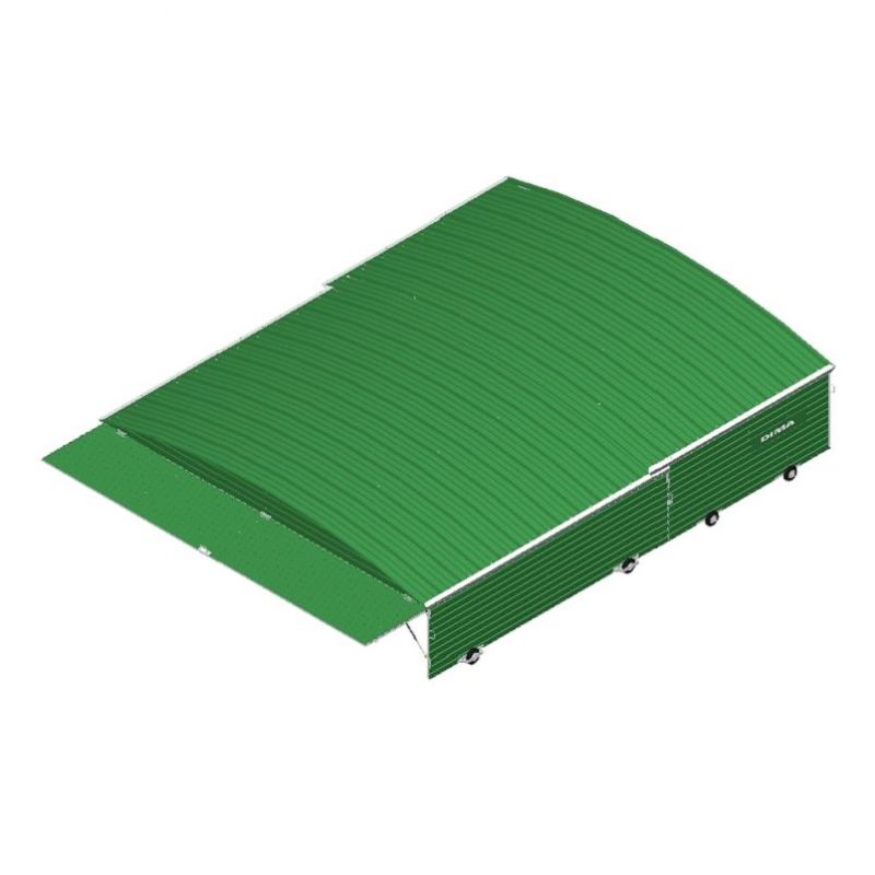 Garage sur roues fixes pour sautoir perche club 6.80 x 5.60m