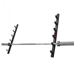 PORTE-BARRE MURAL POUR RANGEMENT DE 6 BARRES OLYMPIQUES - DIMASPORT