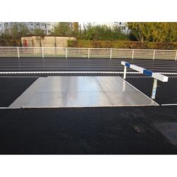 Recouvrement aluminium pour fosse de steeple(profondeur 50 a 70 cm)