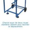 CHARIOT DE TRANSPORT DE DISQUES ATHLÉTISME |CAPACITÉ 28 |DIMASPORT