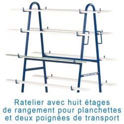 Chariot pour planchettes a plasticine