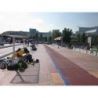 Piste de course surelevee avec butoir integre element de longueur 2.50m x largeur 1.22 m