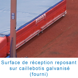 Matelas perche reversible avec caillebotis7.00 x 5.00 x 0.80/0.50m