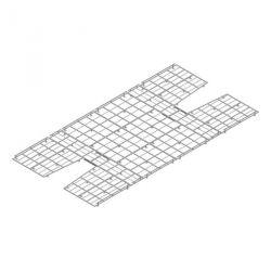 Caillebotis galvanise pour sautoir perche basic4.25x5.00x0.10m