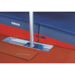 Rail a encastrer dans auge 1500x350mm avec chariot et couvercle - la paire