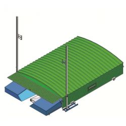 Garage sur roues fixes pour sautoir perche basic4.70 x 5.60m
