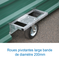 Garage / abri extérieur pour rangement matériel 5.10 x 2.20 x 1.90 m