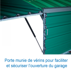 Garages pour chariots de haies sur roues pivotantes