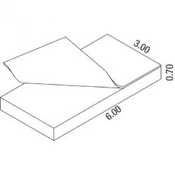 Matelas hauteur interclub 6.00 x 3.00 x 0.70m