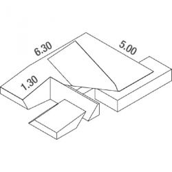 Matelas perche club monohousse confort plus 6.30 x 5.00 x 0.80/0.50m