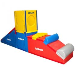 PARCOURS DE MOTRICITÉ ESCALADE EN MOUSSE MINI GYM KID - DIMASPORT