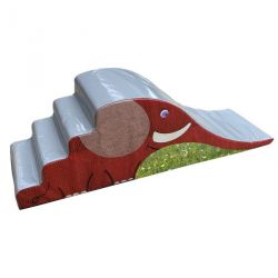 TOBOGGAN EN MOUSSE POUR ENFANT ELEPHANTGLISSE 200X65X60CM - DIMASPORT