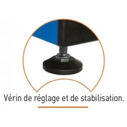 Poteaux badminton ffbad 78kggrande competition - avec filetla paire