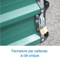 Garage integral sur roues fixes pour sautoir perche federal 8.20 x 6.40m