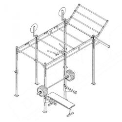 L'attrape ciel 4 étagesflying pull-up bar