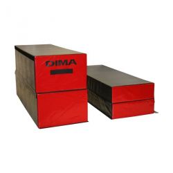 BLACK AND RED LEVEL PLATFORM FOAM MODULE 3 OR 4 STAGES - DIMASPORT