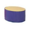 MINI POUF OVAL EN MOUSSE POUR ENFANT 26X34CM