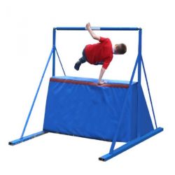 BARRE OBSTACLE PARKOUR 1M60 AVEC TIRANTS ET OPTION MODULE MOUSSE